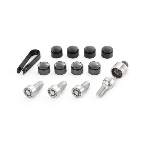 Boulons De Roue Antivol M14 X 1,5 - Pour Ford S-Max, Mondeo Et Autres Modèles (5 Dents, Argent) - 13