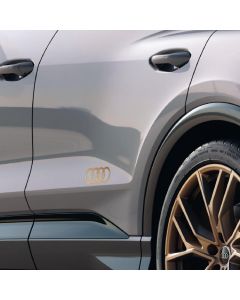 Autocollants 4 anneaux Bronze Mat pour Q4 Audi