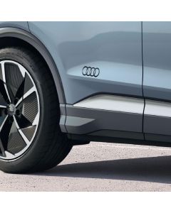 Autocollants 4 Anneaux Noir Brillant pour Q4 Audi