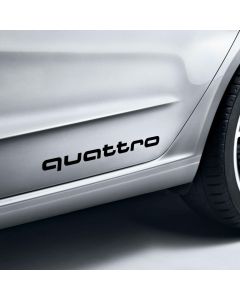 Autocollants Quattro Noir Brillant Audi