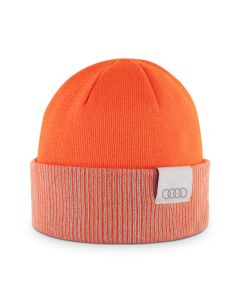 Bonnet Reversible Audi Orange/ Gris Clair
