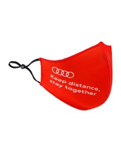 Masque Covid Audi rouge et gris