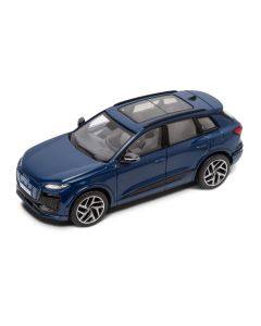 Miniature Audi Q6 E-TRON Bleu 1/43