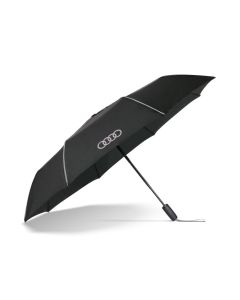 Parapluie de poche Audi noir bandes grises