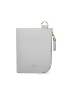 Petit Portefeuille En Cuir Gris AUDI Femme