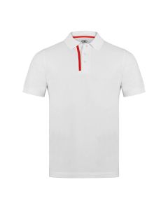 Polo Audi Sport blanc et rouge pour homme