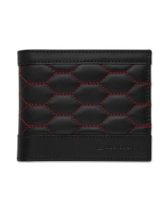 Portefeuille Audi Sport en cuir noir-rouge