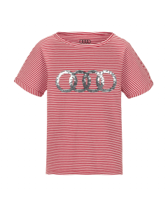 T-shirt Audi rouge/blanc pour enfant