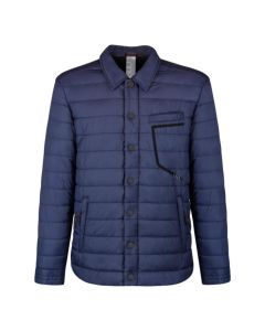Veste à col chemise Audi bleue marine pour homme