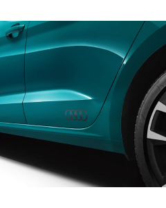 Autocollants 4 Anneaux Gris Platinium Mat Audi