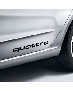 Autocollants Quattro Noir Brillant Audi