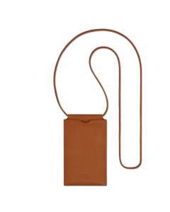 Pochette pour téléphone Audi en cuir marron