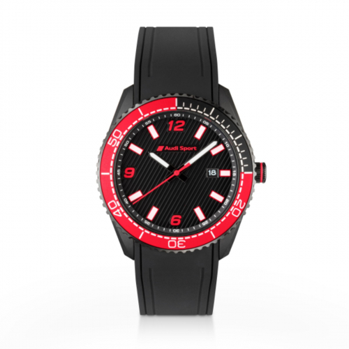 Montre Audi Sport Noir/ Rouge Homme